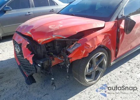 2019 Hyundai Veloster Turbo Ultimate из США, поврежденный, VIN KMHTH6AB7KU015742